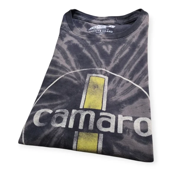 Lucky Brand Men's Chevrolet Camaro Short Sleeve Tie Dye Tee Raven Tie Dye S - Picture 4 of 10
